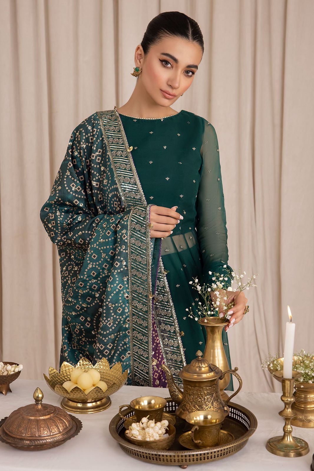 Chiffon mexi  for women clothing (UNSTITCHED) by Kapra Collection