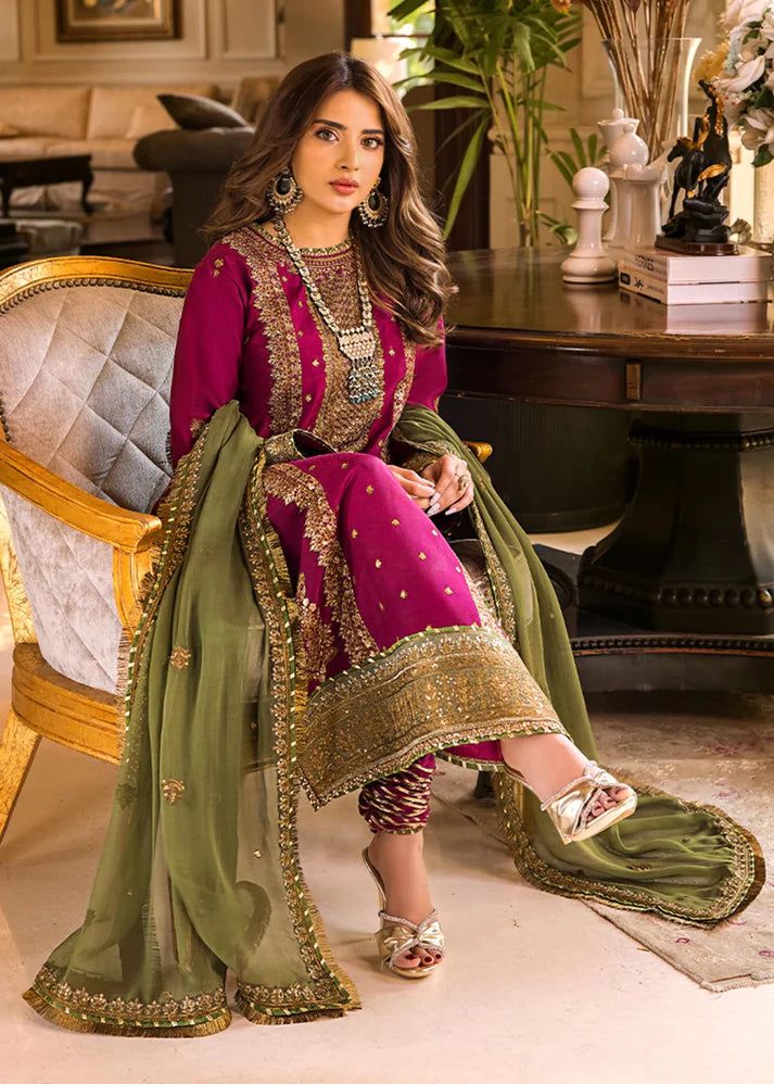 Chiffon mexi  for women clothing (UNSTITCHED) by Kapra Collection - Kapra Collection