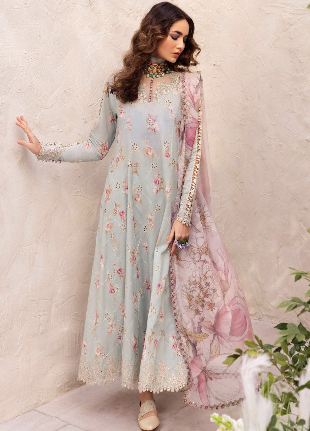Lawn mexi  for women clothing (UNSTITCHED) by Kapra Collection - Kapra Collection