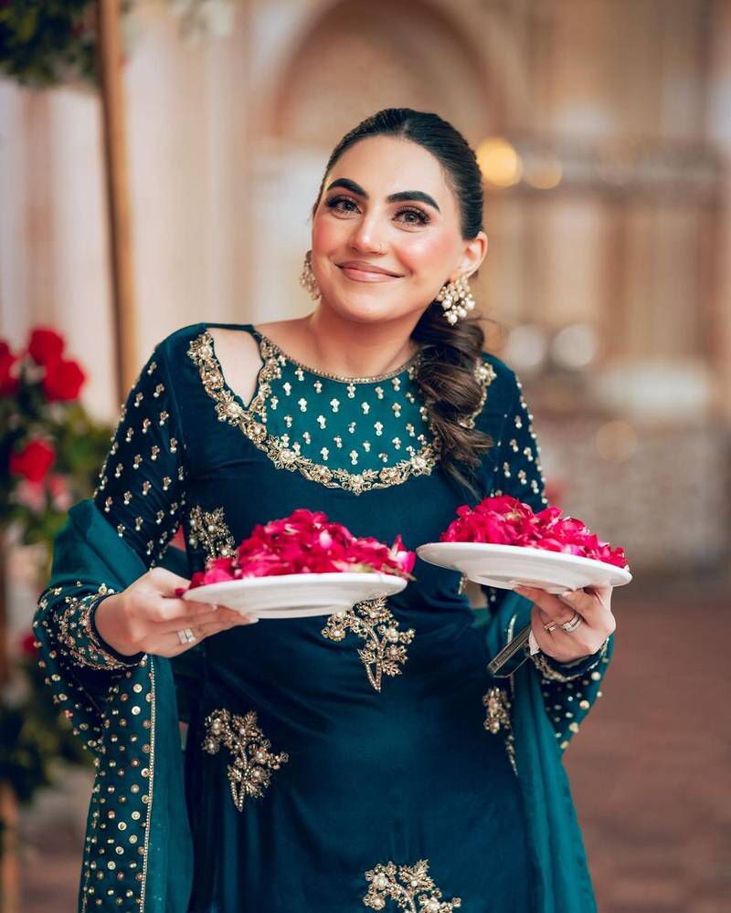 Afrozeh zinc micro velvet suit unstitched by Kapra collection - Kapra Collection