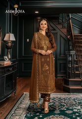 Chiffon formal wear dress unstitched by Kapra collection