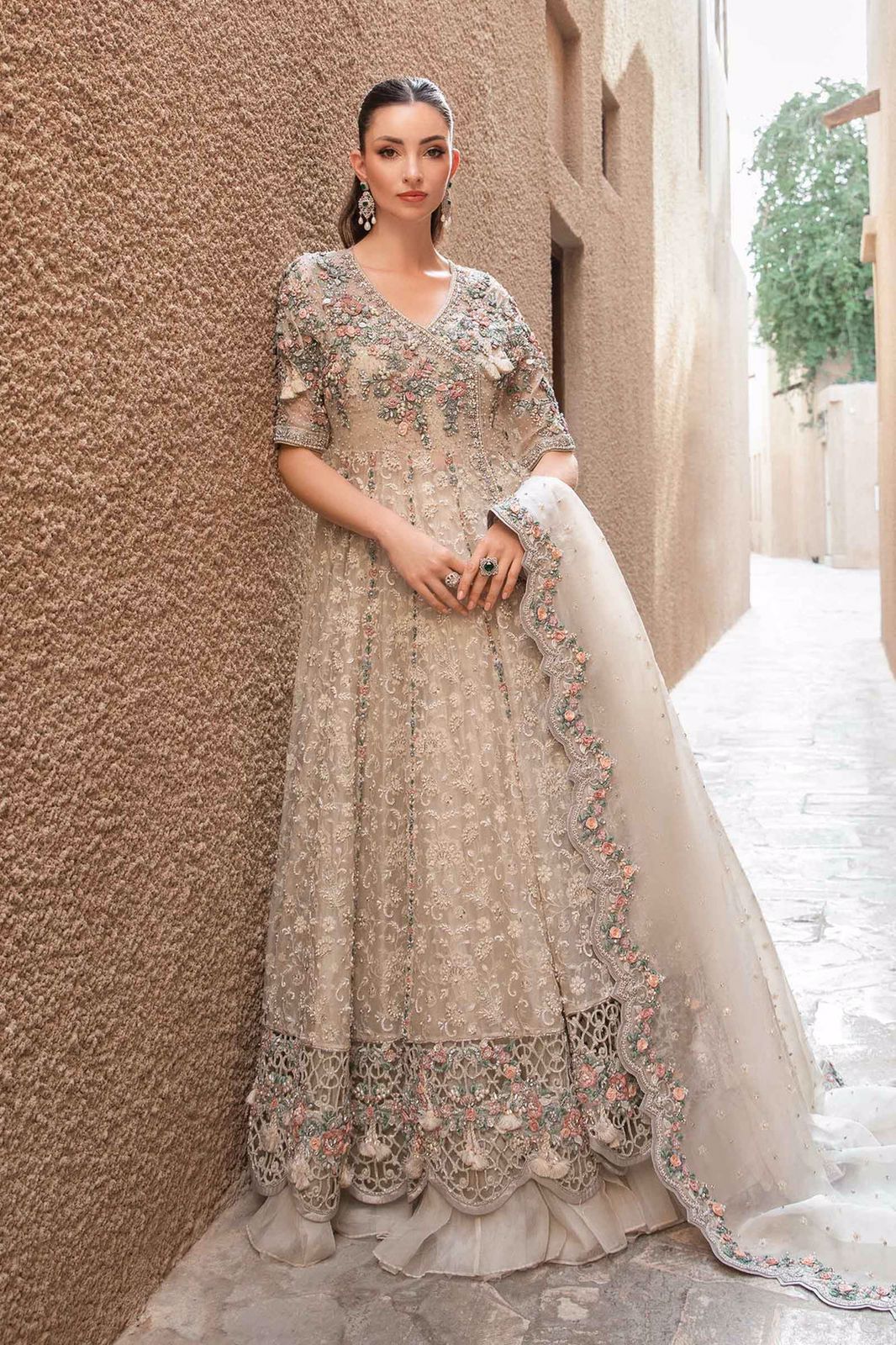 Mexi bridal bridal  dress unstitched by Kapra collection