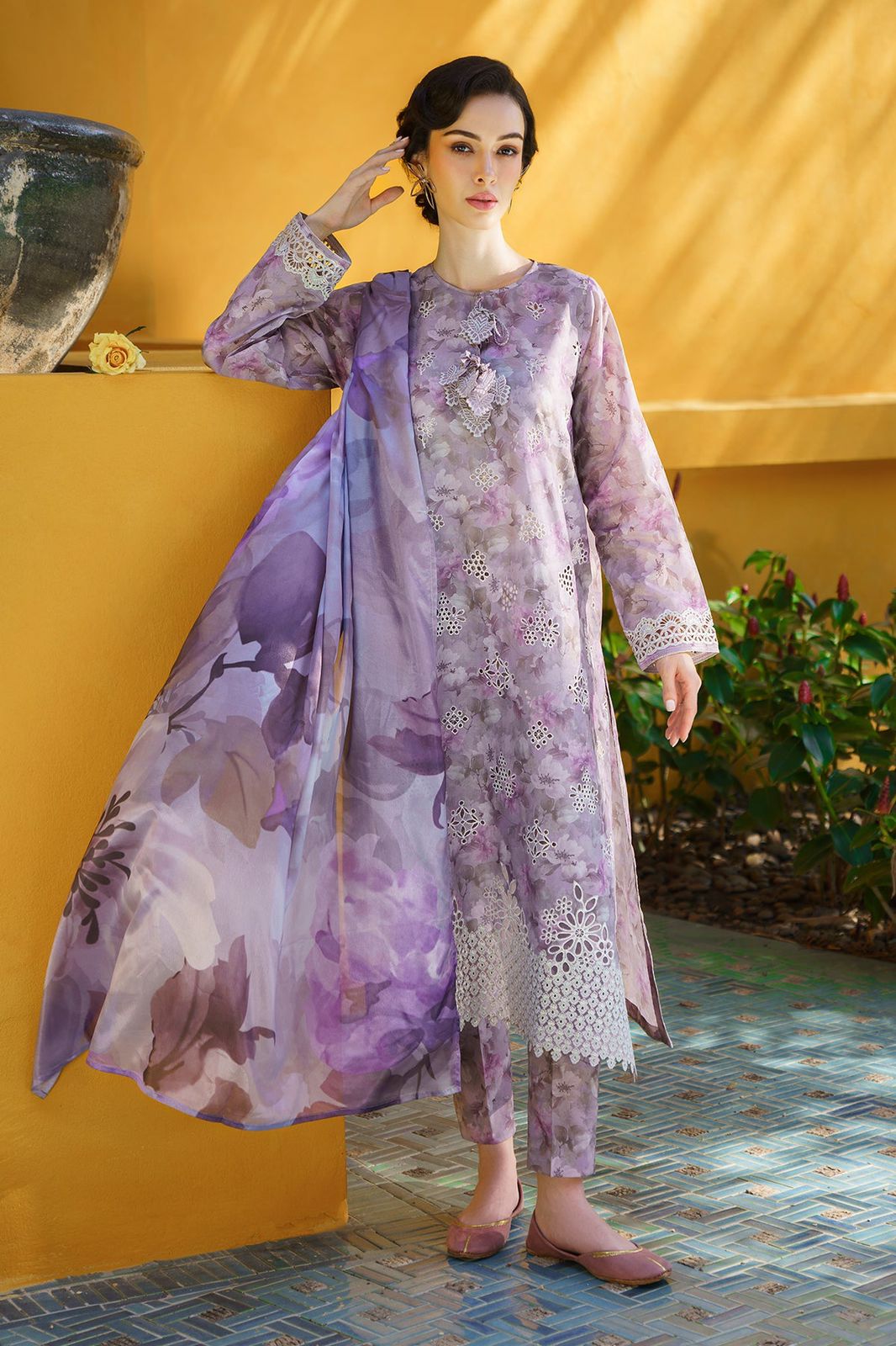 Lawn EMBROIDERED (UNSTITCHED) by Kapra Collection - Kapra Collection