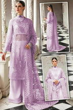 Aizal Net 3piece Unstitched Dress - Kapra Collection