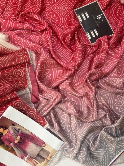 Maha – Crimson Ash Shamoze Silk Suit
