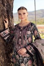 Mishal – Embroidered Digital Lawn & Chiffon 3 Piece Suit | Unstitched