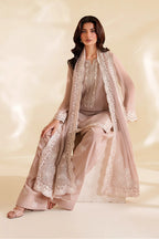 Mehrin – Iznik Inspired Taupe Chiffon Suit