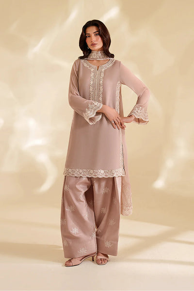 Mehrin – Iznik Inspired Taupe Chiffon Suit