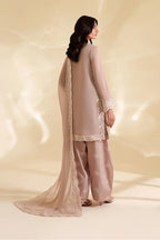 Mehrin – Iznik Inspired Taupe Chiffon Suit