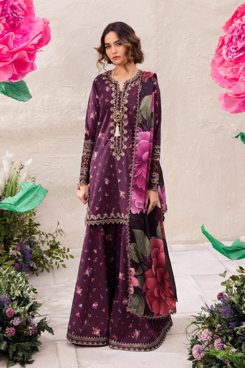 03-Piece Printed Lawn Suit - Ready To Wear - Kapra Collection