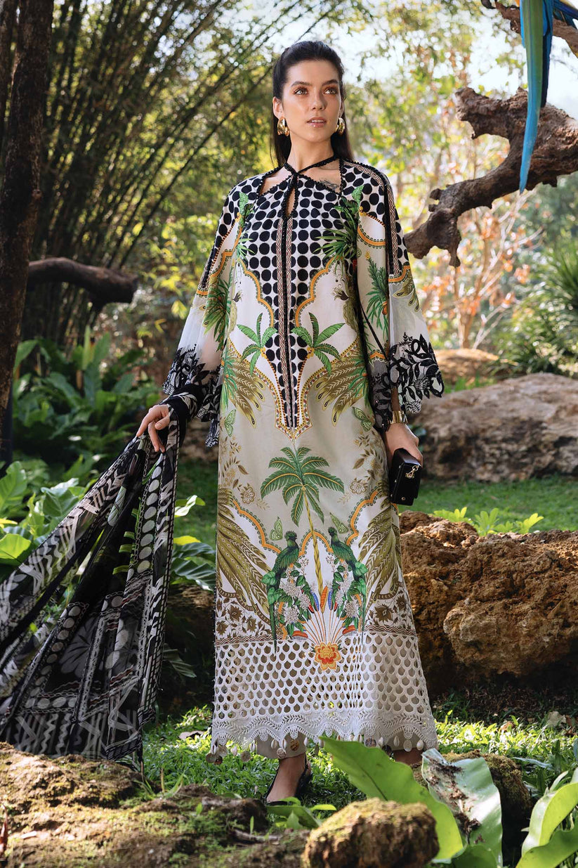 Digital Printed Lawn 03-Piece Dress - Kapra Collection