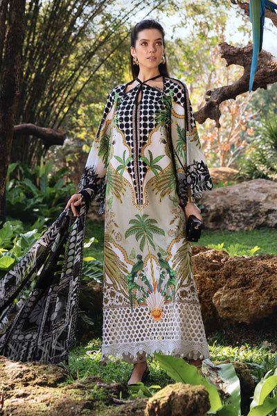 Digital Printed Lawn 03-Piece Dress - Kapra Collection