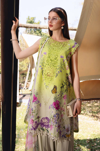 03-Piece Printed Lawn Suit With Embroidery - Kapra Collection