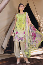 03-Piece Printed Lawn Suit With Embroidery - Kapra Collection