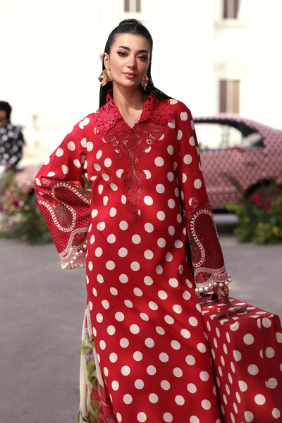 03-Piece Printed Lawn Suit | Unstitched - Kapra Collection