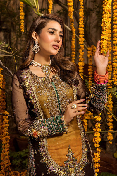 03-Piece Luxury Chiffon Embroidered Dress Unstitched
