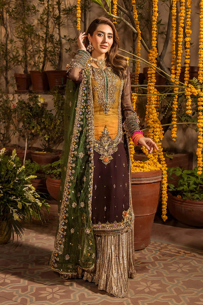 03-Piece Luxury Chiffon Embroidered Dress Unstitched