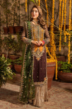 03-Piece Luxury Chiffon Embroidered Dress Unstitched