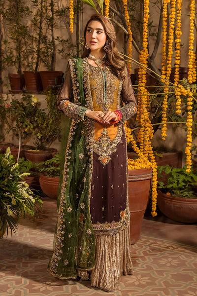 03-Piece Luxury Chiffon Embroidered Dress Unstitched