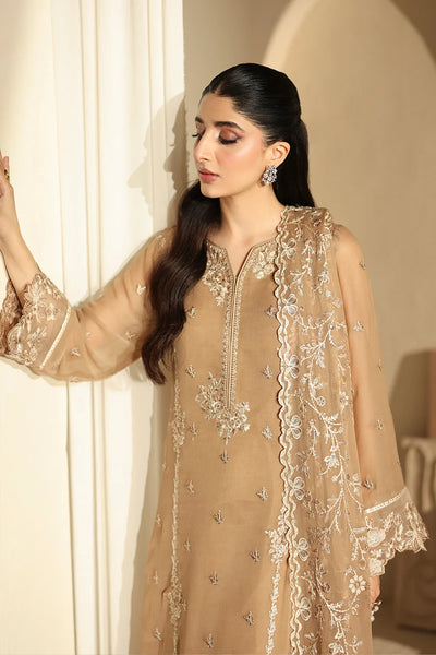 03-Piece Chiffon Suit With Embroidery | Unstitched