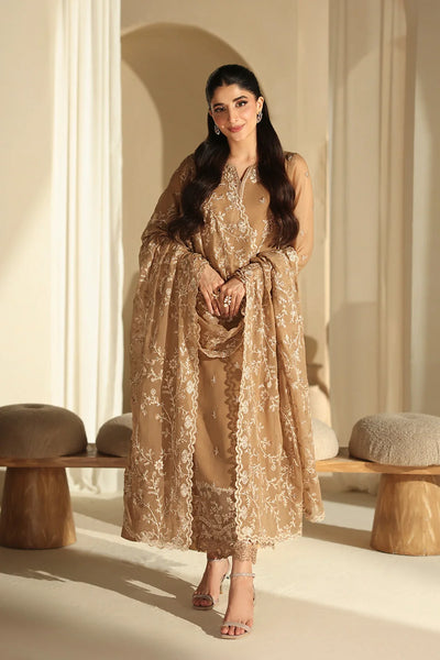 03-Piece Chiffon Suit With Embroidery | Unstitched