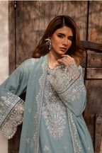 03-Piece Lawn Suit With Thread Embroidery | Unstitched