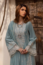 03-Piece Lawn Suit With Thread Embroidery | Unstitched