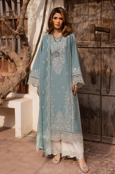 03-Piece Lawn Suit With Thread Embroidery | Unstitched