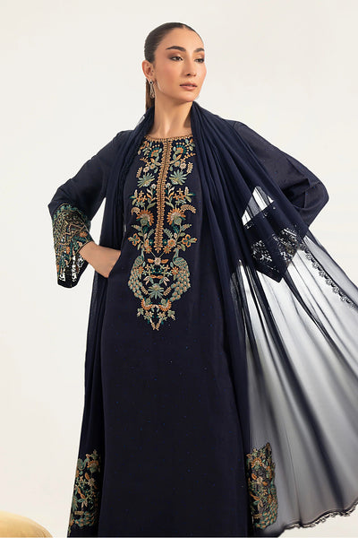 Zarmina – Maria.B Inspired Navy Chiffon Suit