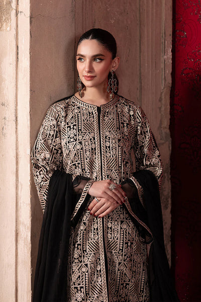 03-Piece Chiffon Suit With Thready Embroidery | Unstitched