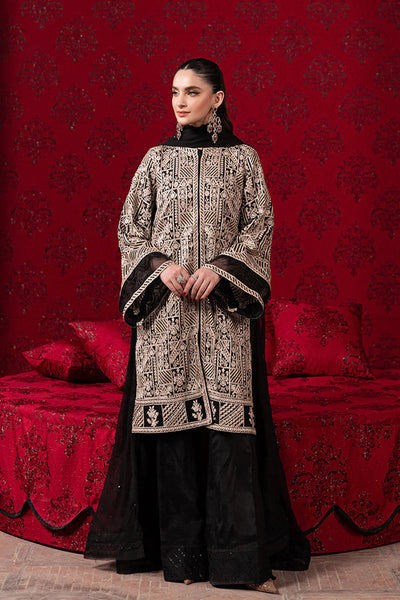 03-Piece Chiffon Suit With Thready Embroidery | Unstitched