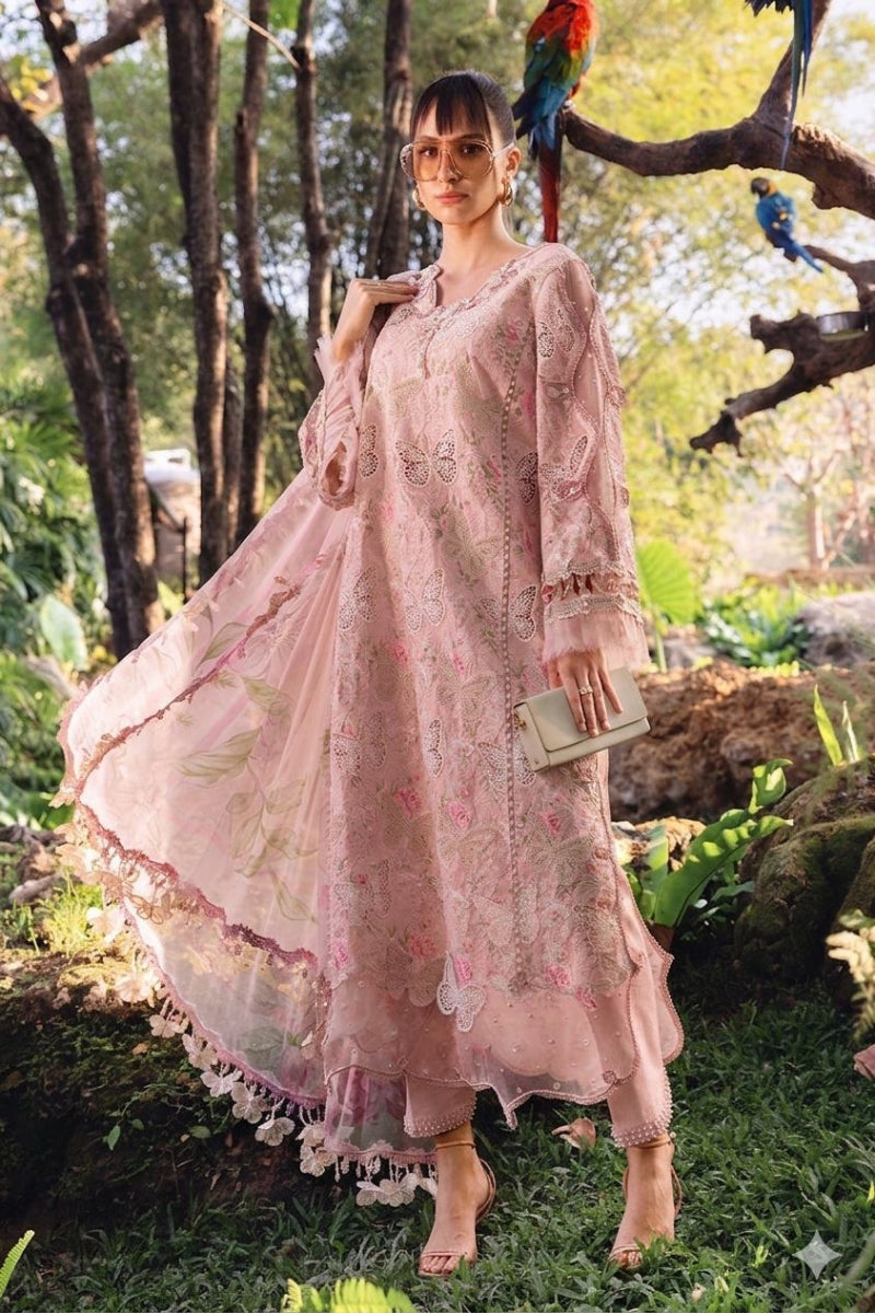 03-Piece Printed Lawn Suit - Unstitched - Kapra Collection