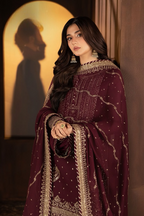 03-Piece Chiffon Suit With Embroidery | Unstitched