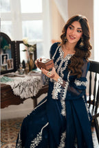03-Piece Chiffon Suit With Embroidery | Unstitched
