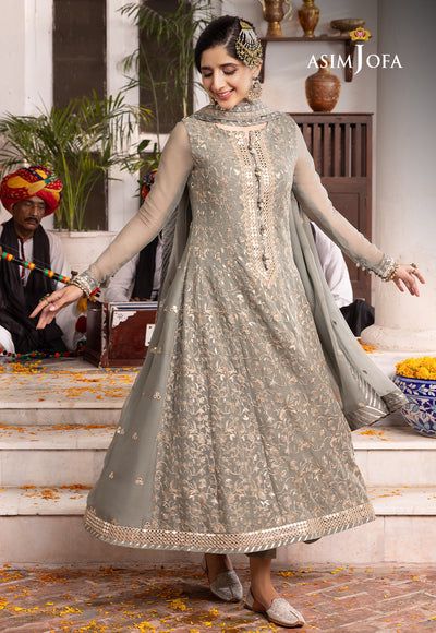 Asim jofa chiffon 9mm seq replica suit - Kapra Collection
