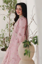 03-Piece Embroidered Lawn Suit With Jacquard Dupatta | Unstitched