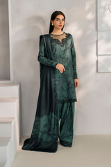Green Lawn 3Piece Digital Printed Unstitched Dress