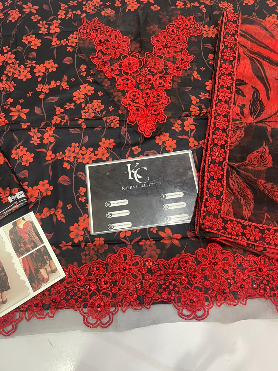 Baroque Black Digital Printed Lawn Dre’s