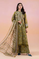Lawn 3 piece unstitched digital printed suit - Kapra Collection