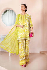 Lawn summer collection 3 piece unstitched digital printed suit - Kapra Collection