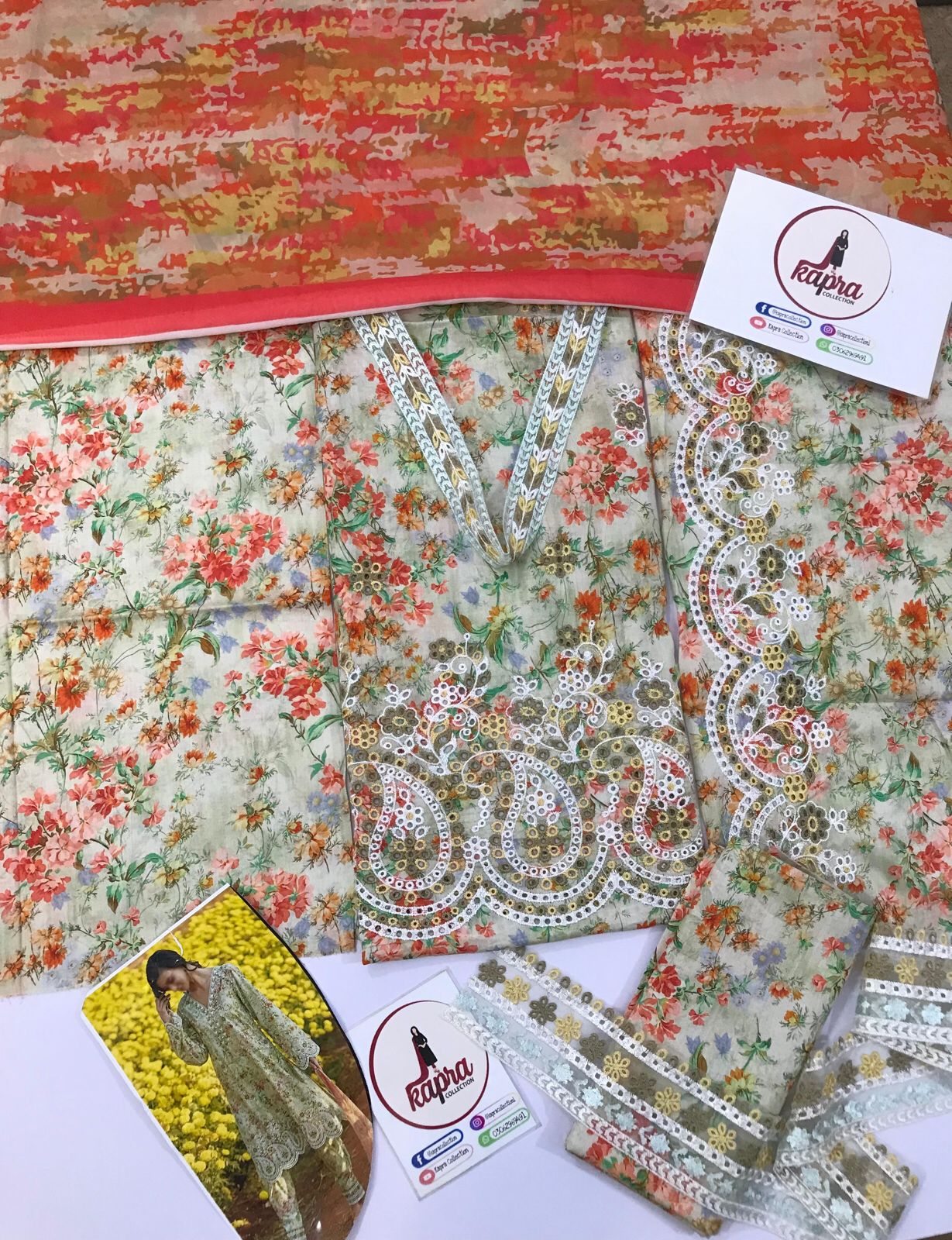 Lawn for women clothing (UNSTITCHED) by Kapra Collection - Kapra Collection