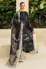 Lawn 3 piece unstitched digital printed suit - Kapra Collection
