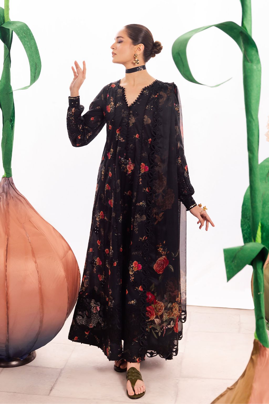 Lawn 3 piece unstitched printed sui - Kapra Collection