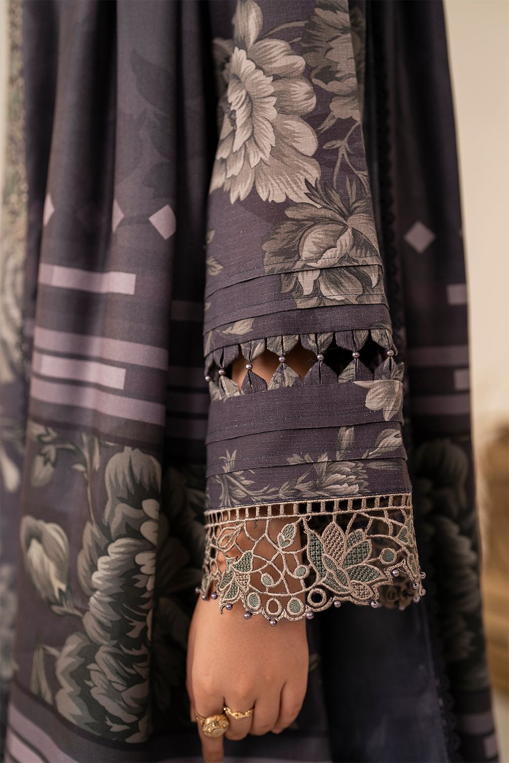Luxury printed summer collection replica unstitched - Kapra Collection