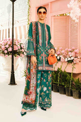 Green Lawn 3Piece Digital Printed Unstitched Dress