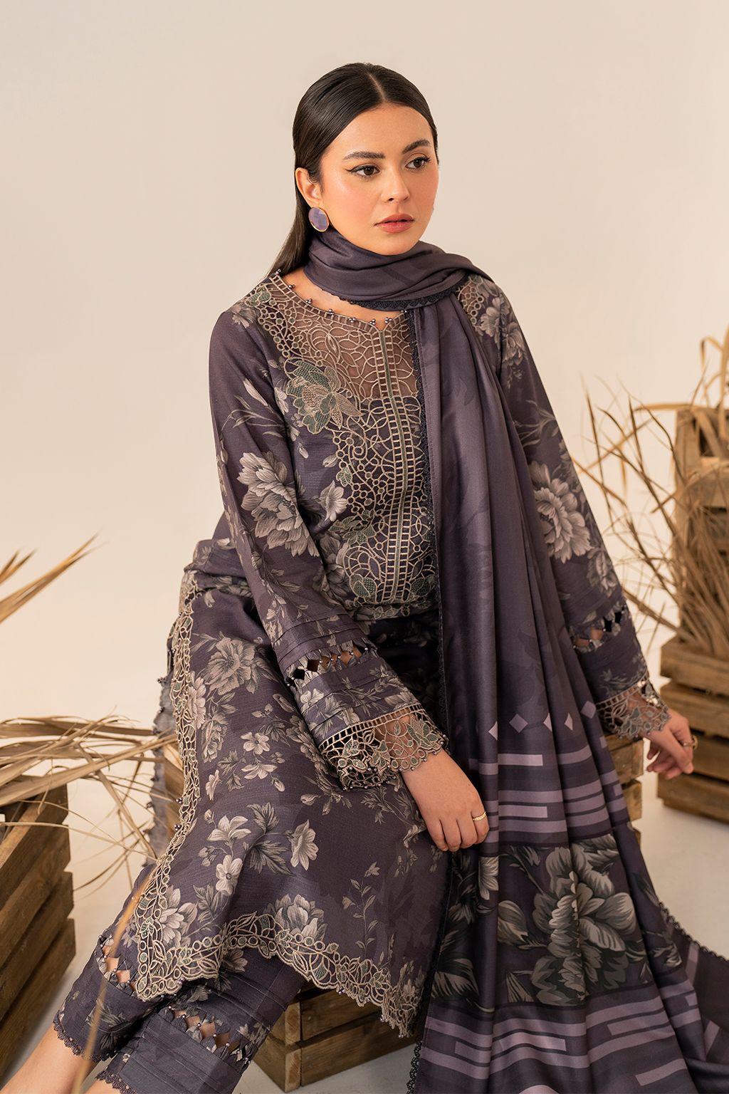 Luxury printed summer collection replica unstitched - Kapra Collection