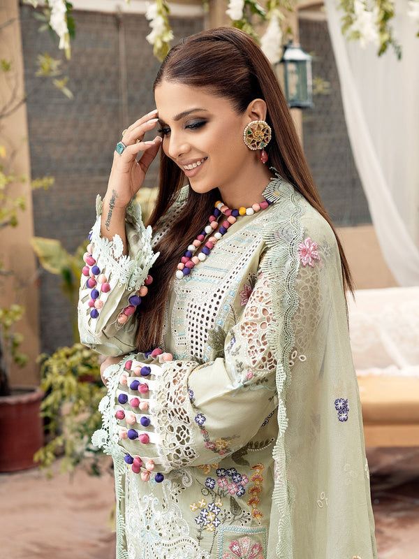 Luxury embroidered lawn summer  collection replica unstitched - Kapra Collection