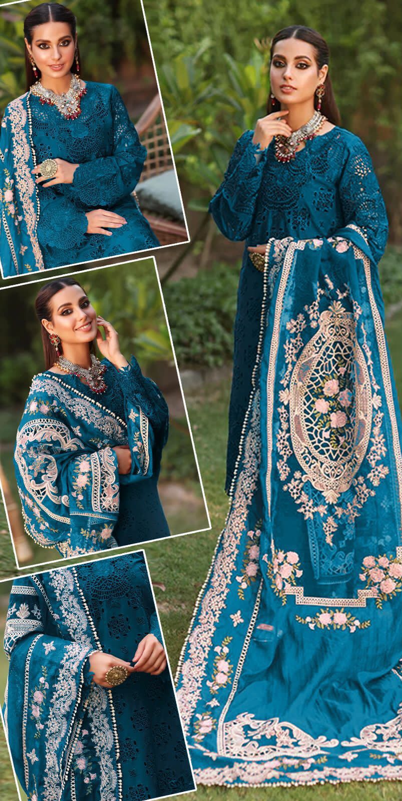 Lawn chikankari Embroidered (UNSTITCHED) by Kapra Collection - Kapra Collection