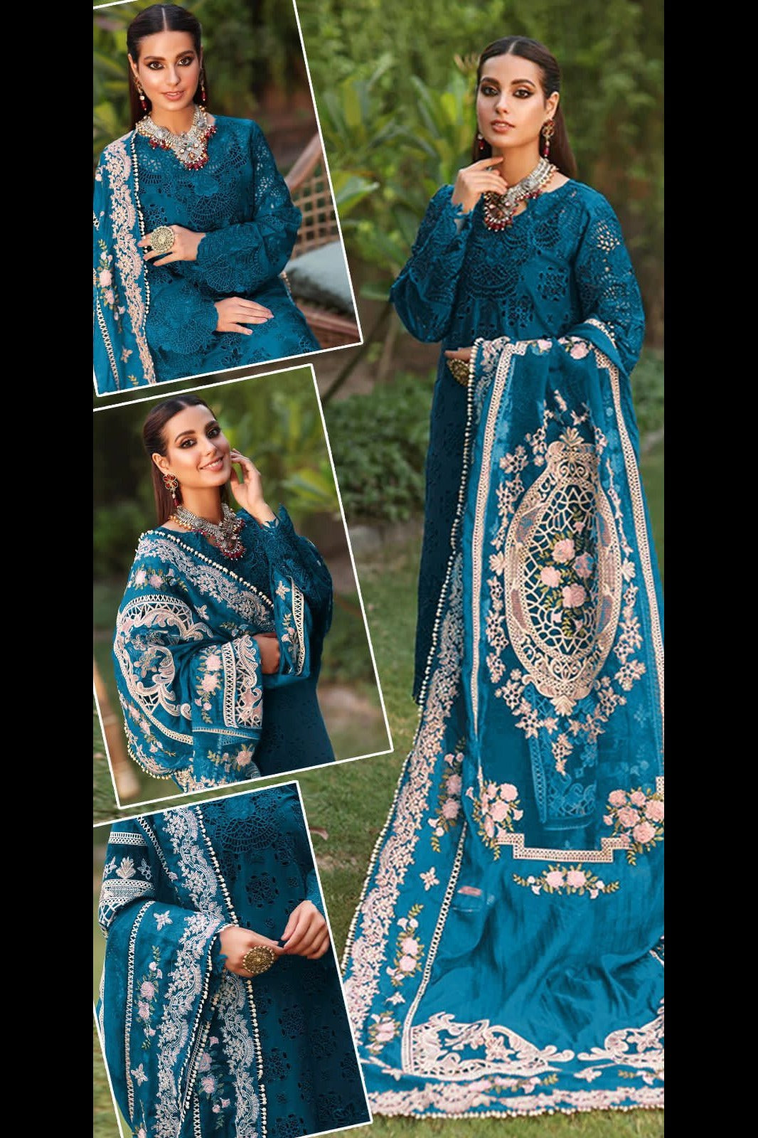 Lawn chikankari Embroidered (UNSTITCHED) by Kapra Collection - Kapra Collection