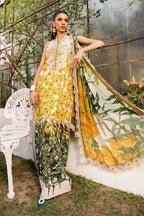 Lawn 3Piece Digital Printed Unstitched Dress - Kapra Collection